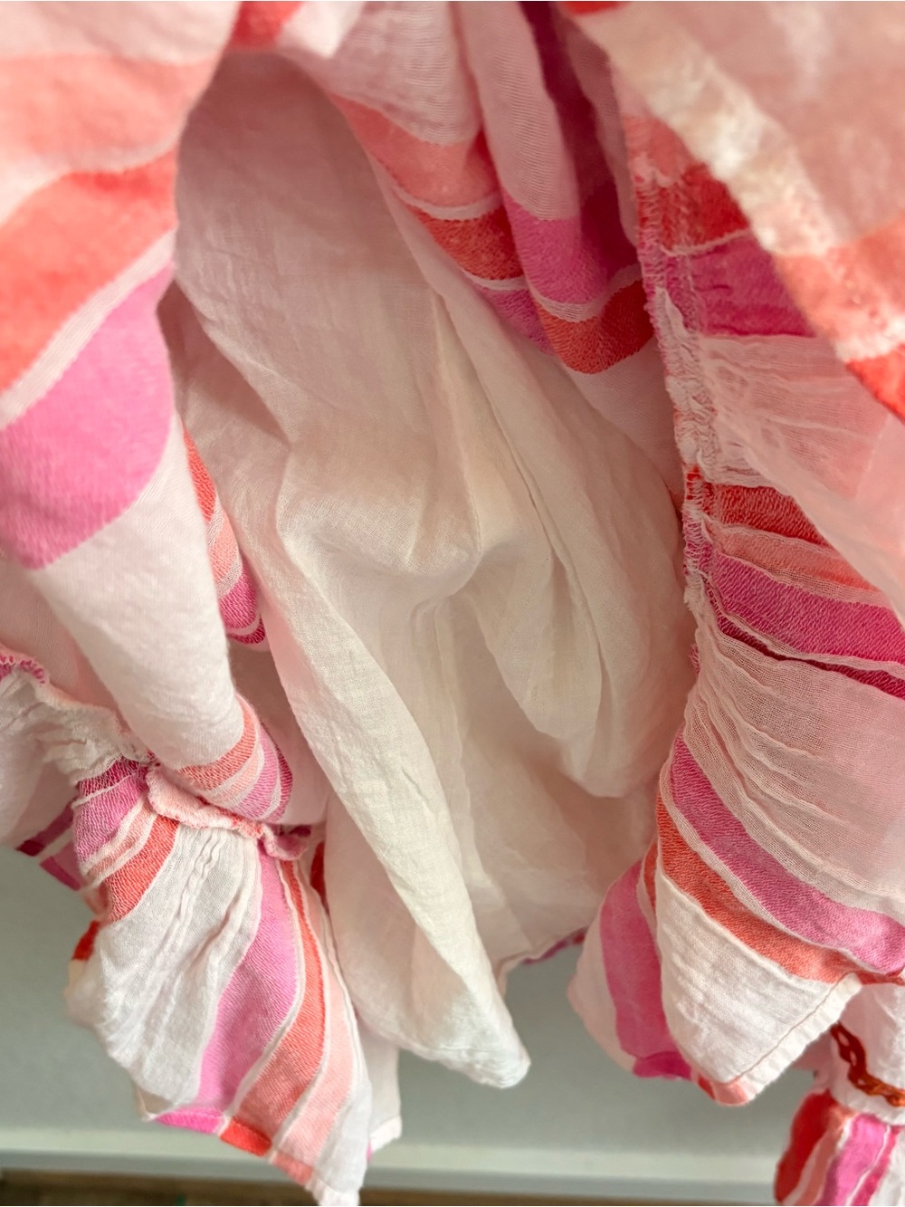 THML Pink and white Striped Braided Strap Maxi Dress Size M - Picture 2 of 6
